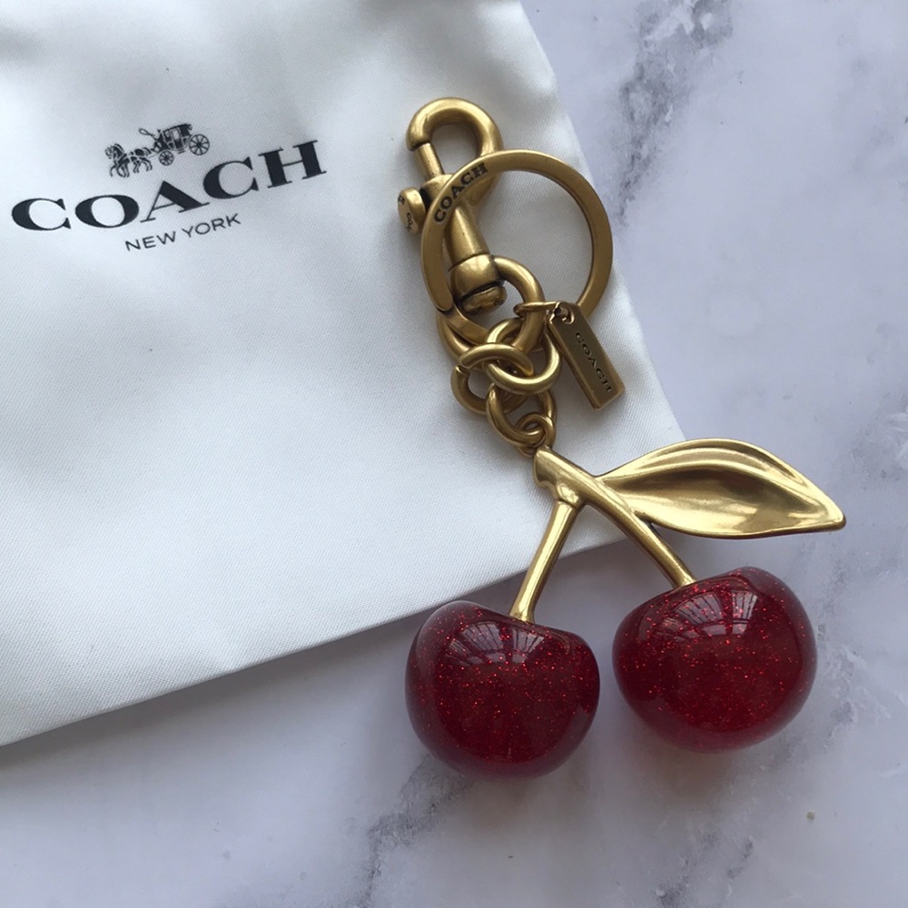 Coach Red Cherry Keychain - Picture 4 of 4